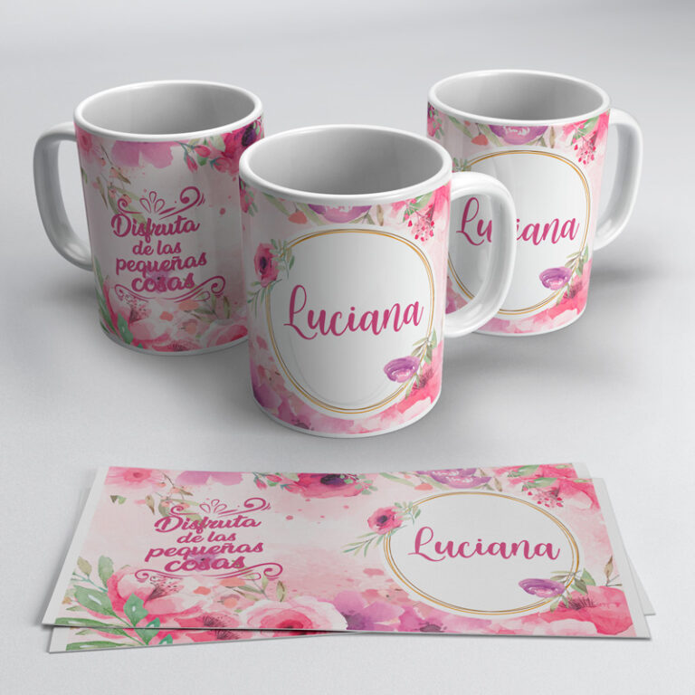 Plantillas Para Tazas Con La Frase Disfruta De Las Peque As Cosas