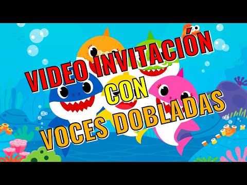 🥇 Video invitación de Baby Shark Doblada | Invitaciones digitales | Tarjetas de cumpleaños