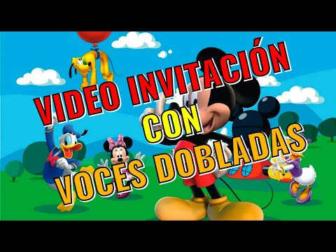 🥇 Video invitación de cumpleaños de Mickey Mouse | Personalizada | Tarjeta de cumpleaños