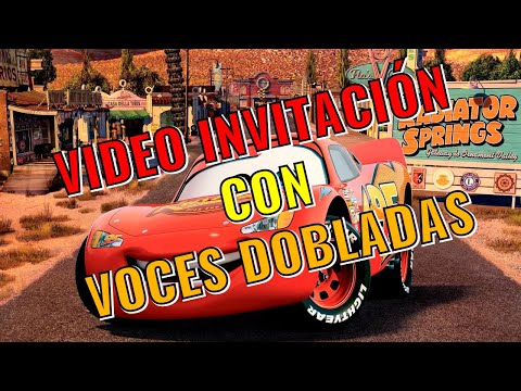 🥇 Video invitación de Cars Doblaje + Foto