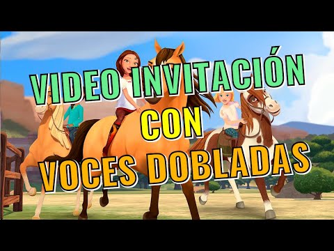 🥇 Video Invitación de cumpleaños Spirit | Voces dobladas | Tarjetas virtuales | Invitación digital
