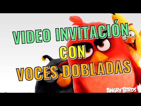 🥇 Video Invitación de cumpleaños de Angry Birds | Voces Dobladas | Invitación digital | Animada