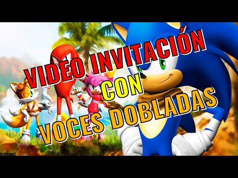 Video Invitación de cumpleaños de Sonic 2023 - Personalizada